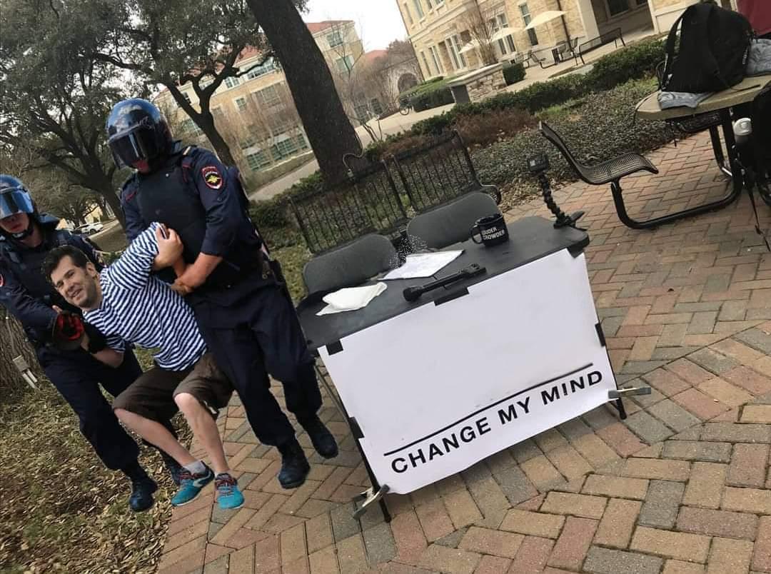 Pane Meme Change My Mind Arrested Meme Generator | MagicMeme