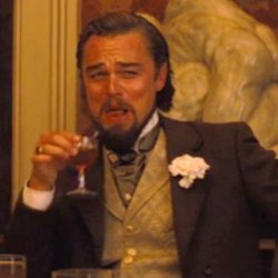 Leonardo DiCaprio Laughing meme template