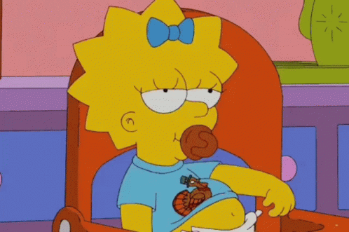 Maggie Simpson Angry Meme Template